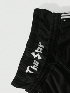 Pantalones de chándal holgados de pierna ancha personalizados para hombre, ropa informal de felpa francesa de algodón 100%, estilo informal ligero a rayas Oxford de cintura media - Product Image 5