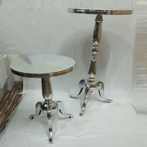 Ensemble de 2 tables d'appoint de salon, nouveau, simple, de haute qualité, moderne, style nordique, forme circulaire supérieure - Product Image 1