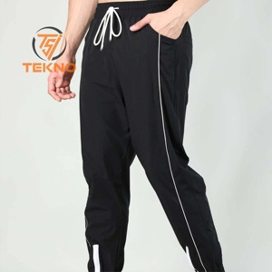 Vente en gros OEM Joggers personnalisés Pantalons de survêtement de haute qualité pour hommes Pantalons de survêtement en tricot gaufré Pantalons de survêtement baggy pour hommes - Product Image 3