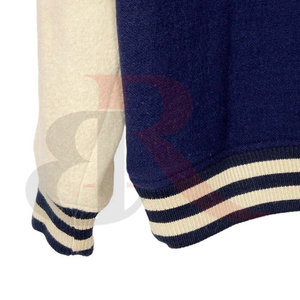 Meilleure vente femmes toile Varsity veste confortable peau de mouton nouveauté taille adulte respirant laine doublé décontracté longue - Product Image 5