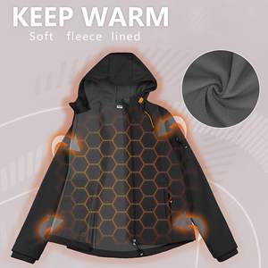 Nouvelle conception de veste softshell respirante coupe-vent en tricot pour femmes, avec options personnalisables - Product Image 5
