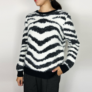 Suéter de Mohair de Algodón para Mujer, Nuevo Estilo, Precio de Fábrica, Fabricantes Profesionales, Suéter de Mohair de Manga Larga para Mujer - Product Image 2