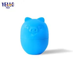 Dễ Thương Pig Shape Kem Lọ Bao Bì Màu Xanh PP Nhựa Mỹ Phẩm Container Jar 50G