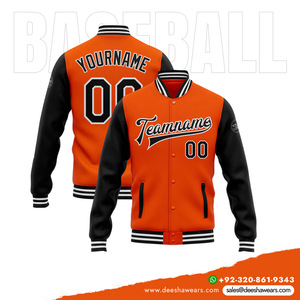 Team <b>Baseball</b> <b>Bomber</b> <b>Jacket</b> Deesha Wears 100% Polyester Lightweight Warm Athletic Outerwear Moisture Wicking Quick Dry for - Product Image 2