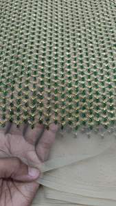 Tela bordada de algodón Kora puro de calidad superior de 44 pulgadas de ancho para vestidos de lujo de niñas y Ropa Étnica precio al por mayor - Product Image 4