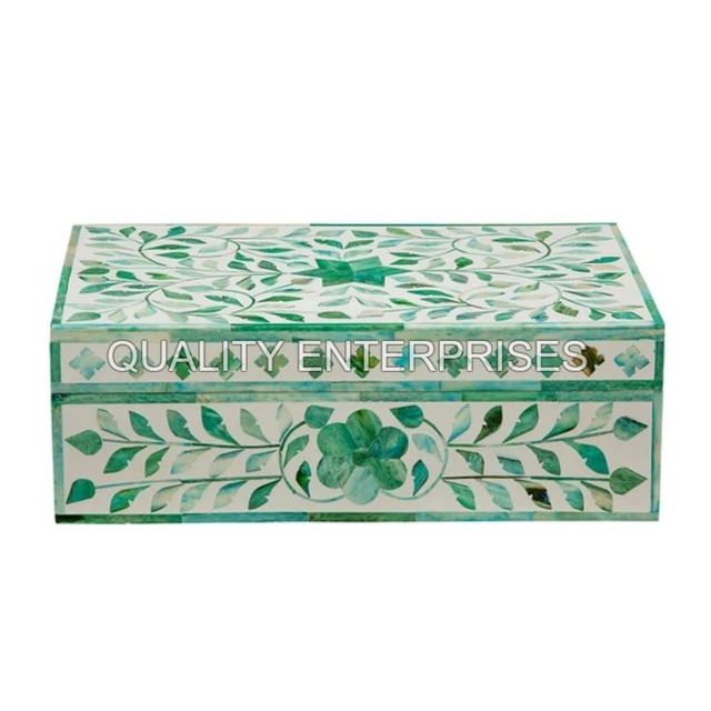 Camel Bone Classic Square Eco-friendly Bone Inlay Jewelry Box High Quality Good Color Tableware Wholesale QUALITY ENTERPRISES