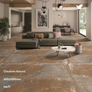 Los mejores diseños marrones con acabado mate, baldosas de cerámica de 600x1200mm para decoración de azulejos interiores de construcción - Product Image 3