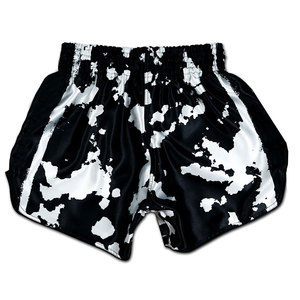 Pantalones cortos deportivos unisex Muay Thai MMA Fighting para niños y adultos, pantalones cortos de entrenamiento de cintura baja con logotipo personalizado, método de tejido - Product Image 2