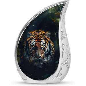 โกศโลหะสำหรับใส่เถ้ากระดูกของคนพร้อมดีไซน์ลายเสือตามต้องการ - Product Image 2