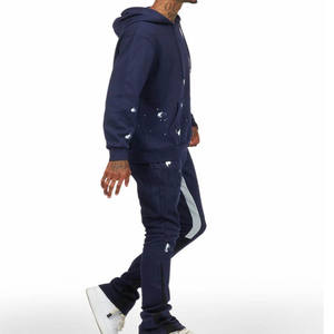 Ensemble de survêtement de jogging pour homme, tenue d'entraînement sportive, confortable, respirant, course à pied, entraînement physique, vêtements décontractés - Product Image 5