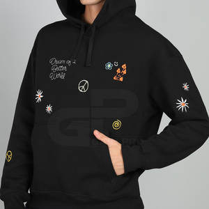 เสื้อฮู้ดดี้ผู้ชายไซส์ใหญ่ สไตล์ลำลอง สตรีทแวร์ เสื้อฮู้ดดี้ผ้าฝ้ายเนื้อนุ่ม แขนยาว ทรงหลวม แฟชั่น - Product Image 3