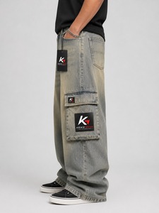 Pantalones Cargo Casuales para Hombre, 100% Algodón, Alta Calidad, Transpirables, Ligeros, con Cierre de Cremallera y Múltiples Bolsillos, Venta al Por Mayor - Product Image 6