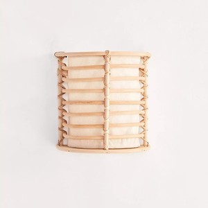 Aplique de pared de ratán más vendido para luces exteriores e interiores, lámpara colgante natural para paredes - Product Image 1