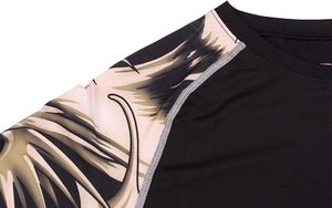 T-shirt de sport à manches longues pour homme avec logo personnalisé, coupe ajustée, compression sèche, pour la natation, vêtements de performance athlétique - Product Image 4