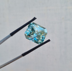 Bleu Radiant Forme Moissanite Diamant VVSClarity Excellente Coupe Bleu Moissanite MakingFor Moissanite Bijoux & Bijoux Personnalisés - Product Image 5