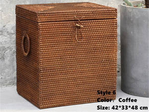 Wholesale Natural <b>Rattan</b> <b>Storage</b> <b>Basket</b> Handmade From Vietnam - Product Image 2