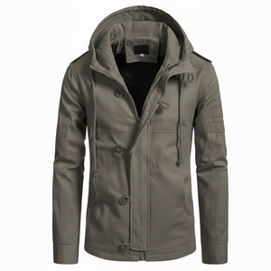 Nouveauté Vente en gros Veste softshell pour homme personnalisée Mode décontractée pour l'extérieur Veste coupe-vent à capuche Veste softshell - Product Image 6