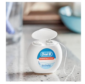 Fil dentaire Oral B Essential 50 mètres, menthe, cireux, sans peroxyde, pour usage domestique, avec accessoires blanchissants, vente en gros - Product Image 1