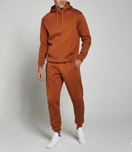 Ensemble de survêtement en molleton baggy en spandex/polyester, jogging, sweat-shirt, tenue de sport légère pour l'hiver, survêtement uni - Product Image 1