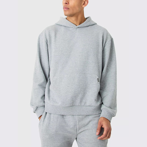 Sudadera con capucha unisex extragrande de forro polar grueso personalizada, nueva colección de invierno, estilo urbano, bordada, en blanco, de poliéster y algodón. - Product Image 4