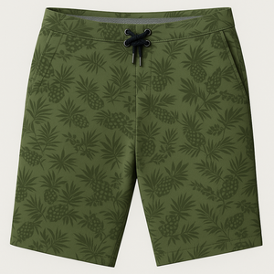 Exterior de algodón ligero azul marino con cordón bolsillos tejido bóxer comodidad cintura polar para Hombre Pantalones cortos de golf - Product Image 1