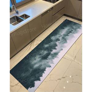 Alfombra Versátil Estampada para Paisaje, Bosque, Casa de Campo, Loft, Pasillo, con Pelo Suave - Product Image 4