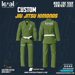 Vêtements de sport Premium Costume 2025 Jiu Jitsu Uniformes Arts en gros Uniforme Karaté Gi Costumes Bjj Kimono Jiu Jitsu Gi Hommes Costume - Product Image 6