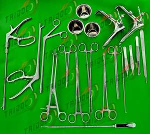 Ensemble de plateaux pour instruments de colposcopie Ensemble d'instruments de gynécologie 20 pièces - Product Image 2