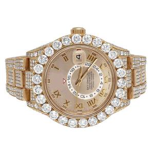 แบรนด์ชั้นนําการออกแบบที่กําหนดเองผู้ชายผู้หญิงหรูหรามือชุด Iced Out เพชรนาฬิกาสแตนเลส Moissanite นาฬิกา - Product Image 4