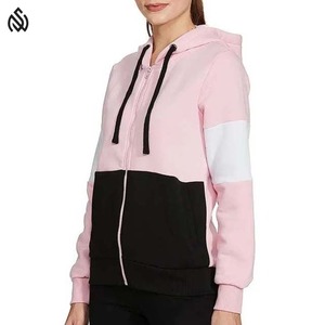 เสื้อฮู้ดซิปของผู้หญิงผ้าฝ้าย100% วัสดุระบายอากาศดีไซน์ใหม่ - Product Image 4