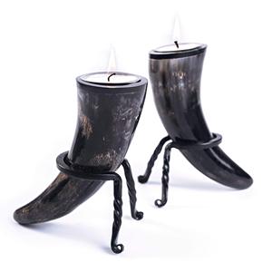 Design Buffalo Horn Candle Holder <b>Handmade</b> Shiny Polished <b>Christmas</b> Parties Decorate Horn Candle Holder - Product Image 5