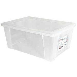Stefanplast 30Lt Multipurpose Plastic Storage Container Space-<b>Saving</b> and Transparent VISUAL <b>BOX</b> 13053 Model - Product Image 1