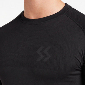 Camiseta de gimnasio para hombre de algodón 100%, secado rápido y cómoda, patrón sólido, ajuste holgado, venta en línea con MOQ bajo, ropa deportiva - Product Image 5