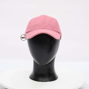 Casquette de baseball en velours côtelé 6 panneaux simple couleur unie à la mode imperméable Dobby sport automne hiver femmes/hommes chapeau vente en gros - Product Image 1