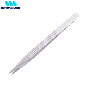 Instrument chirurgical manuel de pinces à tissus incurvées en acier inoxydable de haute qualité de 8 CM avec instruments chirurgicaux à base de plastique - Product Image 4