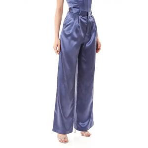 Pantalon pour dames tissé élastique à devant plat Vietnam deux fois tissu taille naturelle taille pantalons pour femmes - Product Image 6