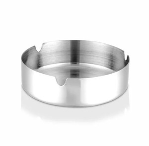 Cenicero Compacto de Acero Inoxidable, Mini Cenicero, Cenicero de Acero Inoxidable para Fumar, Cenicero Redondo de Acero Inoxidable de 12 cm - Product Image 6