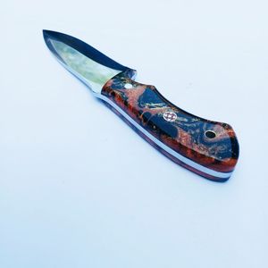 มีดสกินเนอร์เหล็ก J2งานตามสั่งมีดสำหรับล่าสัตว์และเอาชีวิตรอดแบบคงที่มีดกลางแจ้งพร้อมด้ามจับทำจากเรซิน - Product Image 2