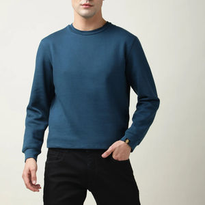 Sweat-shirt à col rond personnalisé pour hommes en hiver-Tissu polaire à séchage rapide et respirant grande taille disponible - Product Image 3