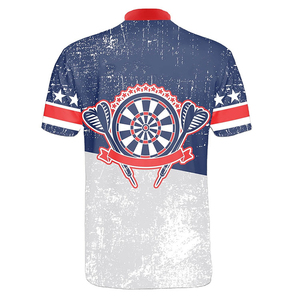 Vente en gros de polos de fléchettes 3D de haute qualité, maillots de sport pour équipe de fléchettes, maillots sublimés pour équipe de fléchettes à vendre - Product Image 3