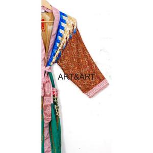 Ấn Độ Tinh Khiết Lụa Kimono Cho Phụ Nữ Của Thoải Mái Mềm Nhật Bản Lụa Bridal Bãi Biển Bìa up Phù Dâu Mặc Quần Áo Cộng Với Kích Thước Quần Áo Ngủ - Product Image 5