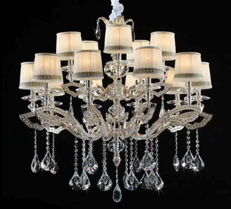 결혼식 이벤트를위한 뜨거운 판매 크리스탈 샹들리에 골드 럭셔리 아름다운 k9 크리스탈 램프 유럽 크리스탈 램프