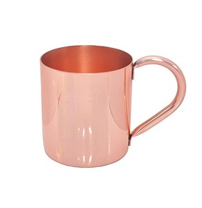 แก้วทองแดงบริสุทธิ์ทำด้วยมือเหยือกขนาดใหญ่ของผู้ผลิตมอสโกเหยือกที่มีด้ามจับเหมาะกับเครื่องดื่มอายุรเวทและประโยชน์ต่อโยคะ - Product Image 3