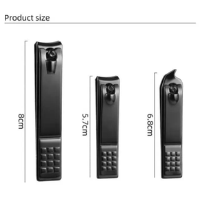 Professionnel nouveau Portable noir étiquette personnalisée coupe-ongles en acier inoxydable coupe-ongles manucure et pédicure coupe-ongles - Product Image 2