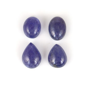 Cabochon tanzanite pierre précieuse en vrac pour la fabrication de bijoux pierre précieuse taille libre et forme ovale et poire pierre naturelle de qualité supérieure - Product Image 1
