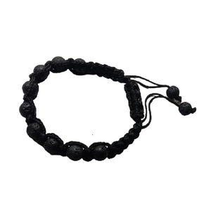 Crystal <b>bracelet</b> Black Lava Thread Round <b>Beads</b> <b>Bracelet</b> 8mm Stone Gemstone Fashion <b>Men</b> and Women Gift Energy - Product Image 2