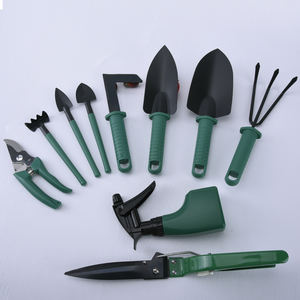 Ensemble d'outils de jardin vert de 10 pièces fabriqué en usine, pelle, râteau, bêche, cisailles, arrosoir, outils de jardin multifonctionnels - Product Image 2