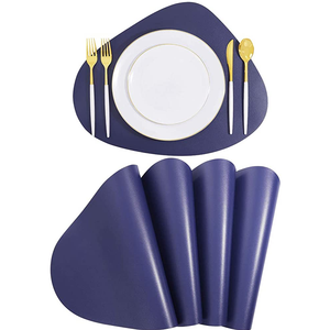 Customized Leatherdining <b>Table</b> Mats Kitchen <b>Dining</b> Leather <b>Table</b> Mat Luxury Leather <b>Placemats</b> with Sale Product Free Sample - Product Image 6