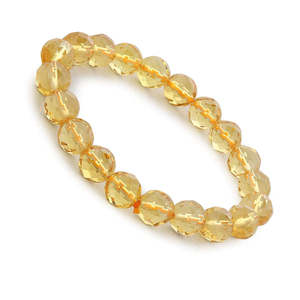 NOVAMART Fine Arihant Gems & Jewels Unisex Citrine Bracelet Natural Astrological Gemstone Positive Effect Crystal <b>Bangle</b> for Bot - Product Image 1