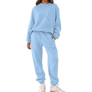 Survêtements respirants personnalisables de haute qualité pour femmes ensemble d'hiver à motif solide vente entièrement en ligne - Product Image 1